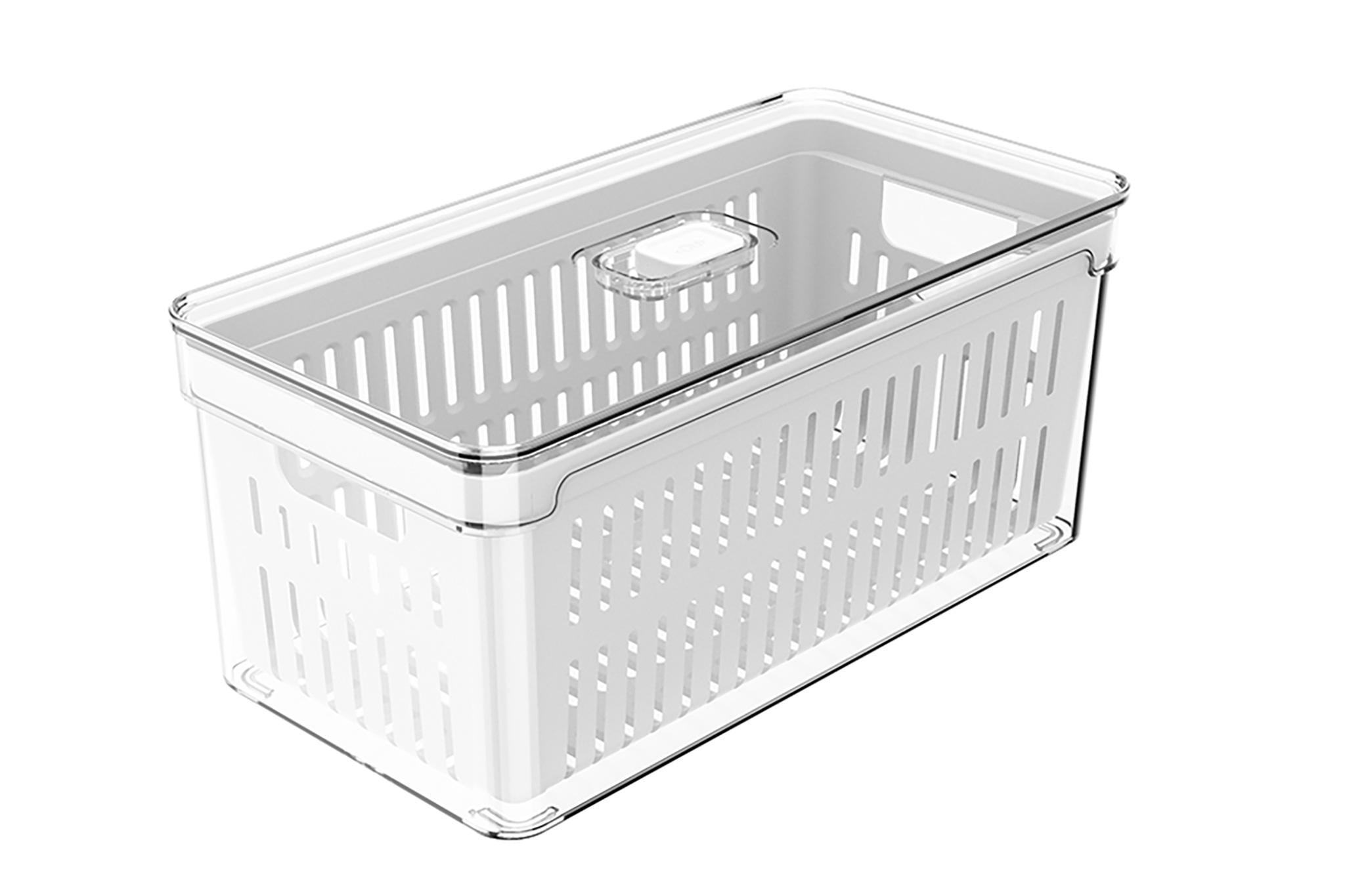 Ou - Organizador De Refrigerador Con Tapa Clear Fresh 30 X 15 X 13 Cm