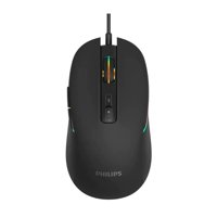 Philips - Mouse Gamer Usb 7 Botones 3600Dpi Rgb Spk9414