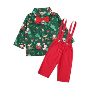 Bothyi - Disfraz De Navidad Con Pajarita, Trajes De Caballero Para Niños, Espectáculo En El Escenario, Tirantes Con Clip