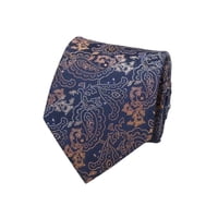Xusx111 - Hombres 3.15 Pulgadas Corbata Con Patrones Con Cuadrado De Bolsillo Impreso Floral, Corbata Formal Profesional De Los Hombres, Corbata A Rayas Azul Casual