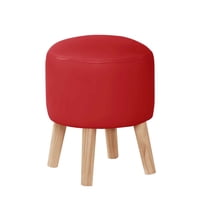 Latam Home - Pouf Nantes Pu Rojo