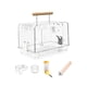 thumbnail image 2 of Jaula Para Hámster, Jaula Acrílica Transpirable Para Pájaros, Conjunto Completo Para Pájaros Pequeños, Loros Y Peonías, 2 of 5