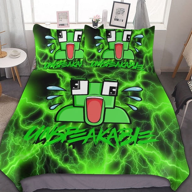 Unspeakable Bedding Set Twin SizeUnspeakable Unspeakable Duvet Cover for Boys Girls TeensSoft Comfortable Breathable Kid 3 Pcs with Zipper