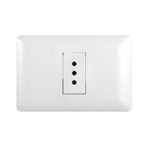 Genérico - Tomacorriente Simple 10A 250V Blanco
