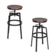 thumbnail image 4 of Pack 2 Piso De Bar Altura Regulable Nogal Café, 4 of 6
