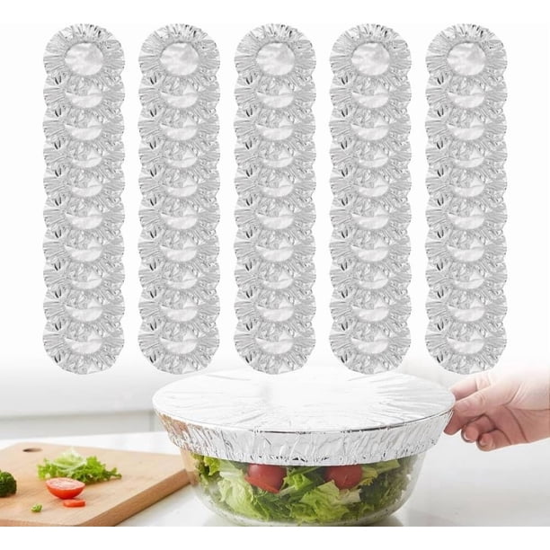 Cubiertas alimentos aluminio reutilizables aislamiento térmico conservación frescura tapas