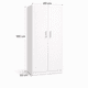 thumbnail image 2 of Closet Doble Barra Blanco 180x60x50, 2 of 3