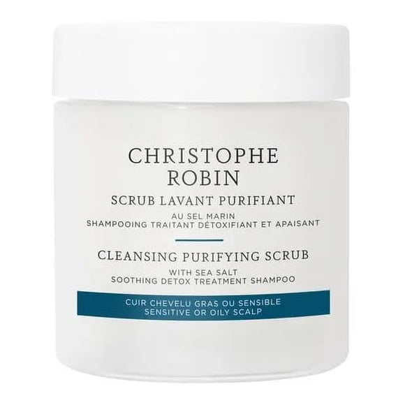 Scrub Christophe Robin Limpiador y Purificante para cuero cabelludo graso, 75 ml