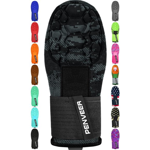 Guante deslizante de béisbol Penveer para adulto, camuflaje negro