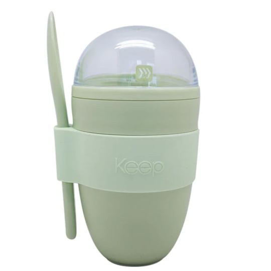 Vaso Snack Keep 450 Ml Con Cucharita Pistacho - Ps