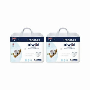 Pack 2 Pañales Aiwibi Premium Talla G
