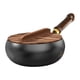thumbnail image 2 of Wok Antiadherente Con Mango De Madera Y Sin Revestimiento Para Uso Doméstico Y Restaurante., 2 of 5