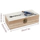 thumbnail image 2 of FIFA-theme Wooden Storage Box Rustic Wood Organizer Box Decorative Keepsake Box Multipurpose Desktop Storage Chest for Home Office Jewelry Trinkets Crafts Supplies, 2 of 6