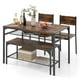 thumbnail image 1 of Juego de mesa de comedor COSTWAY, mesa de cocina, 2 sillas, banco para 4 personas, 1 of 3