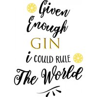 Rienda Libre Graphics - Decomural Rule The World Gin Ws-51239