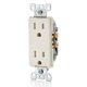 thumbnail image 2 of Decoración receptacle Leviton, 15 A, 125 V, resistente a manipulaciones (paquete de 10), 2 of 4