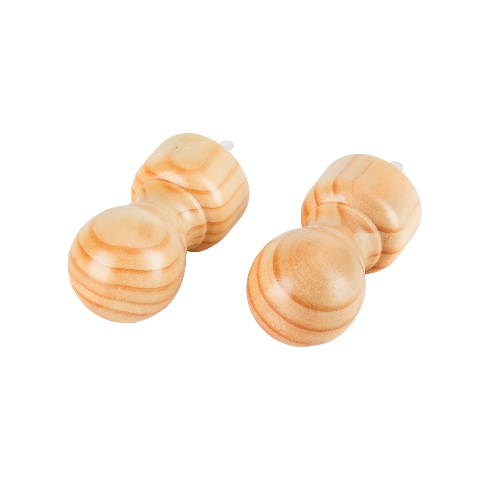 Metalhsa - Pack 2 Unidades Terminal Bola De Madera Natural 28 Mm