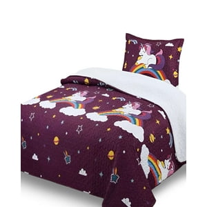 Genérico - Quilt Sherpa Cobertor Plaza Y Media 180X230 21