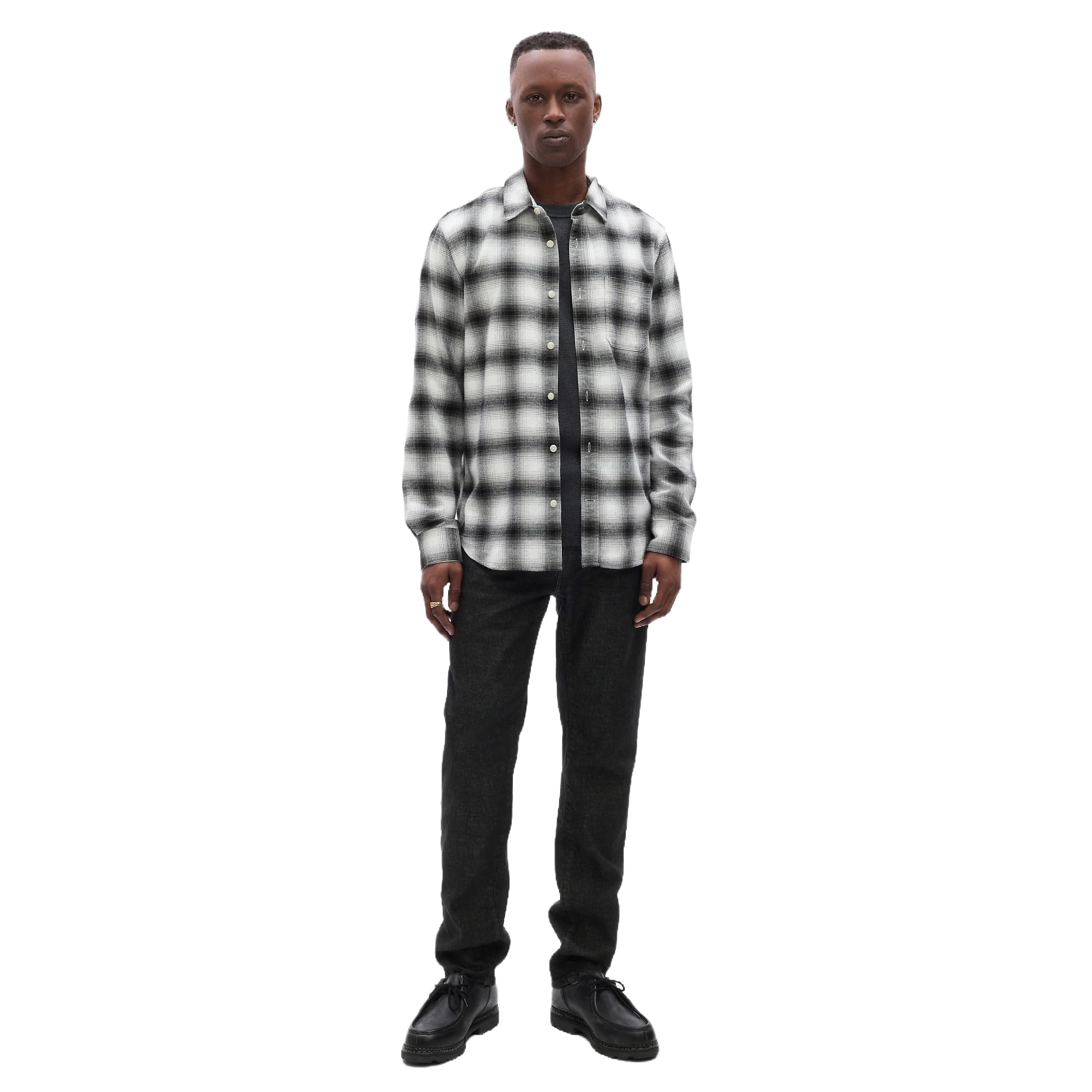 Pantalones Vaqueros Gap Para Hombre, Corte Recto, Color Negro Lavado, 40 X 30