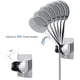 thumbnail image 3 of Soporte de ducha autoadhesivo, desmontable, para pared, con ángulo ajustable, resistente al agua y a la intemperie, para baño de hotel., 3 of 5