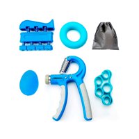 Genérico - Set Ejercitador Mano Y Antebrazo Hand Grip Regulable Azul