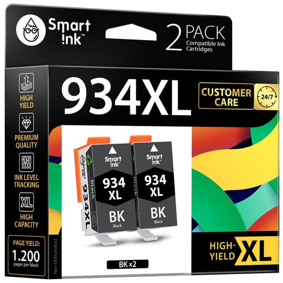 Cartuchos de tinta Smart Ink 934XL/935XL 2 unidades negro