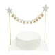 thumbnail image 1 of Deco Torta Felicidades Banderines Blanco X1 Uni, 1 of 1