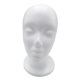 thumbnail image 3 of Espuma Ligera Maniquí Cabeza Modelo Sombrero Peluca Gafas Soporte De Exhibición Blanco 02, 3 of 5