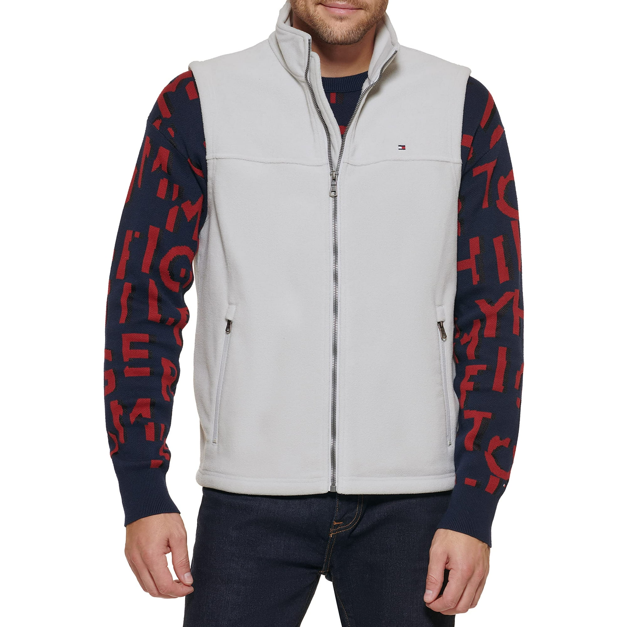 Chaleco De Forro Polar Tommy Hilfiger Para Hombre Ice Color Xxxl