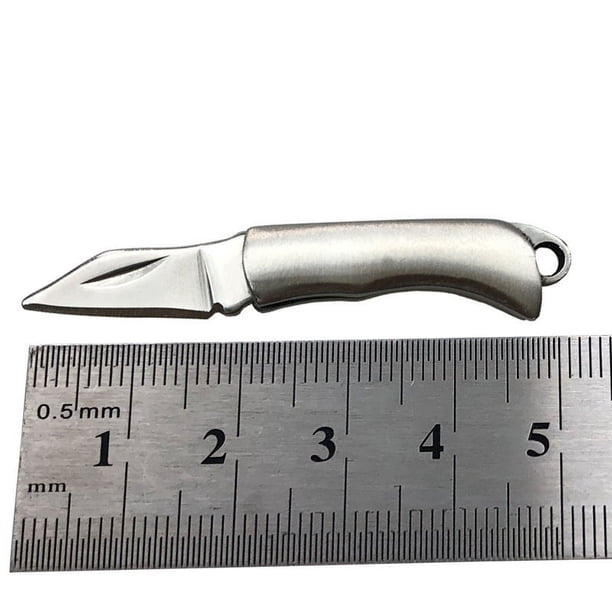 1pc Vintage Brass Mini Pendant Key Chain - Unique Knife Artificial Jewelry Decoration