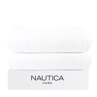 Pack 2 Toallas De Baño Nautica Home 100% Algodón Alta Calidad 76X152Cm Blanca
