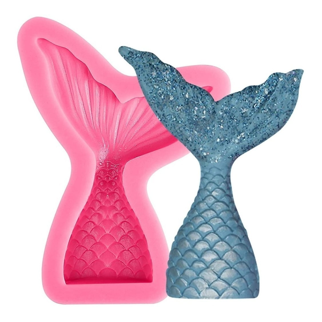 Genérico - Molde Silicona Molde Cola Sirena Molde Fondant Cola Sirena