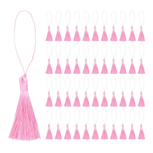 Mini Silky Bookmark Tassels Uxcell Rosa