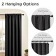 thumbnail image 3 of Juego de cortinas opacas CUCRAF, 213 cm de largo, 2 paneles, color gris oscuro, 3 of 9