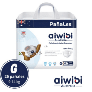 Pack X4 Pañales Aiwibi Ultra Suave G 104 Pañales