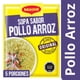 thumbnail image 1 of Sopa Sabor Pollo con Arroz (5 Porciones) Sobre, 70 g, 1 of 3