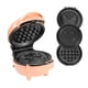 thumbnail image 1 of Waffle Maker AUNMBLD color durazno 400 W con 5 placas cerámicas, 1 of 7