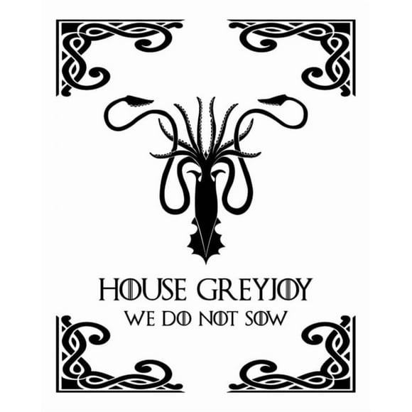 Decomural House Greyjoy Game Of Thrones WS-34185