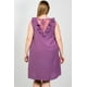 thumbnail image 4 of Vestido Midi Recto con Inserción de Encaje de Talla Grande, 4 of 5