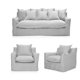 thumbnail image 1 of Juego De Living Fontana 5 Cuerpos Lino Gris Perla, 1 of 7