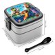 thumbnail image 2 of Los Croods Fiambrera de Doble Capa, Contenedor de Almuerzo Portátil Apilable, Almacenamiento de Alimentos Hermético a Prueba de Fugas, 1000ml, 2 of 6