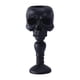 thumbnail image 1 of Calavera Cónica Portavelas Columnar Velas Soporte Estatuilla Decoración Del Hogar Negro, 1 of 5