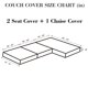 thumbnail image 2 of Funda elástica para sofá Disayu de 2 plazas + chaise gris claro, 2 of 9