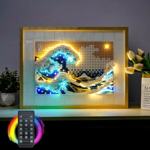 Kit Luces LED BrickBling para Lego 31208 Hokusai USB Control