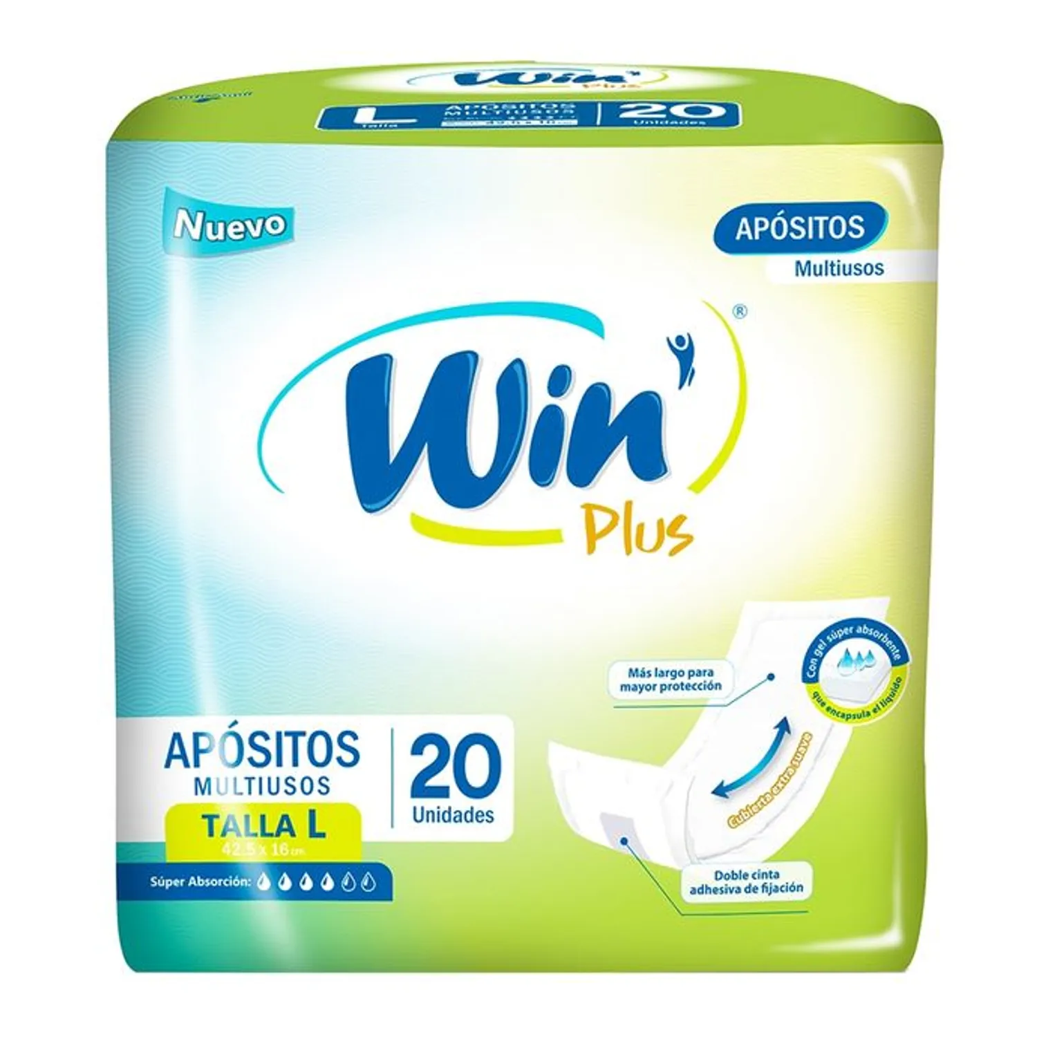 Win - Plus Apositos Multiuso Talla M 20U