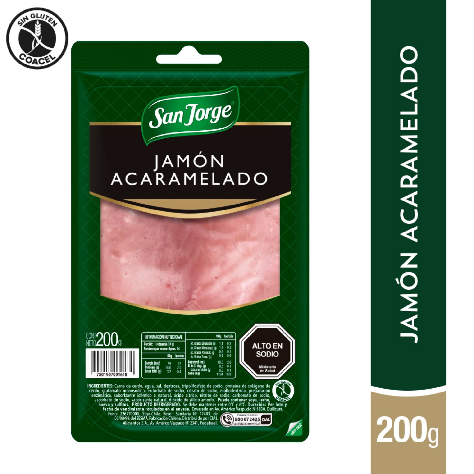 Jamón De Cerdo Acaramelado 200 g San Jorge