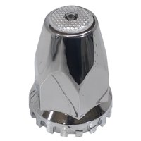 Gotek - Tapa Tuerca Cromada 32-33 Mm - Punta Cristal-Con Hilo