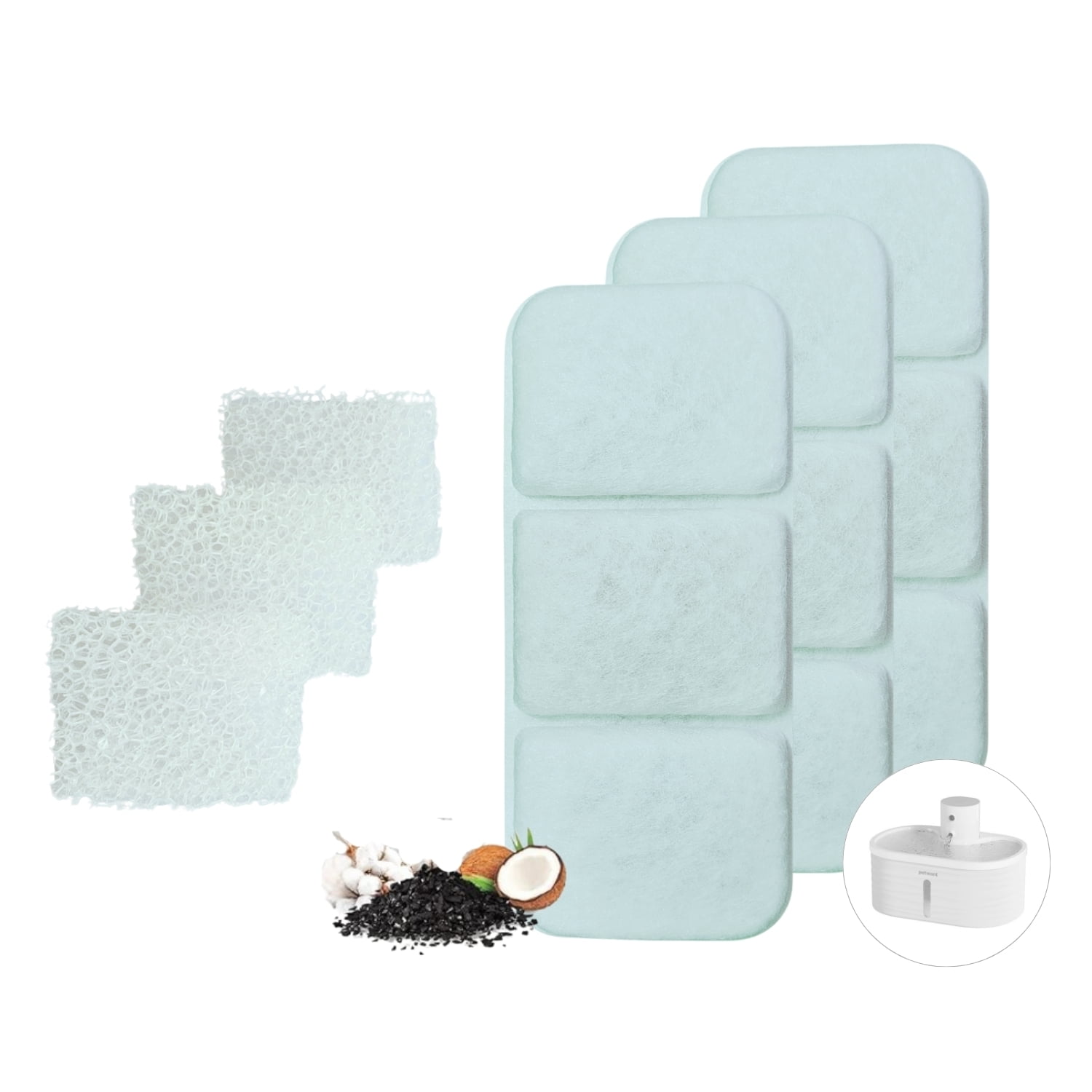 Genérico - Filtros Para Bebedero Inalámbrico Sensor Gato (3 Sets)