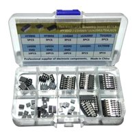 Magideal - Optoacoplador De Temporizador Op Amp De 65 Piezas, Hy3843 Cd4069 Ne555 Smd Uln2003 Lm358 Smd Tea2025 Hy3842 Lm324 Smd Lm339N, Kit Surtido Ic