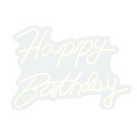 Ioensy - Letrero Luminoso Con Letras Led, Lámpara Nocturna Alimentada Por Usb, Reutilizable Para Cumpleaños, Dormitorio, Cumpleaños, Blanco Cálido